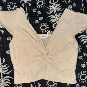 Midnight Sky Women's Twist Front Crop Top